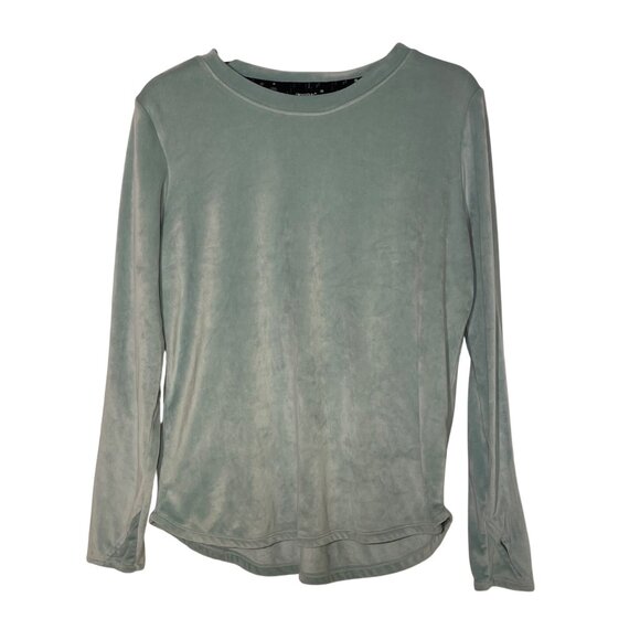 ClimateRight by Cuddl Duds Stretch Velour Long Sleeve Top Sz XL Thumb Holes - Picture 1 of 5